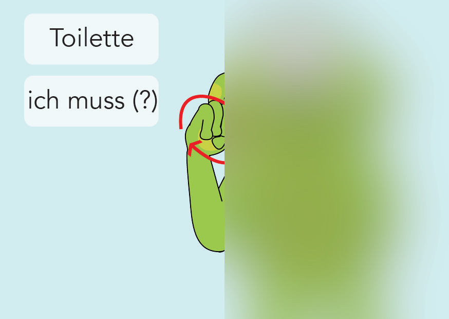 Toilette / ich muss (?) | IGuKS - Gebärde